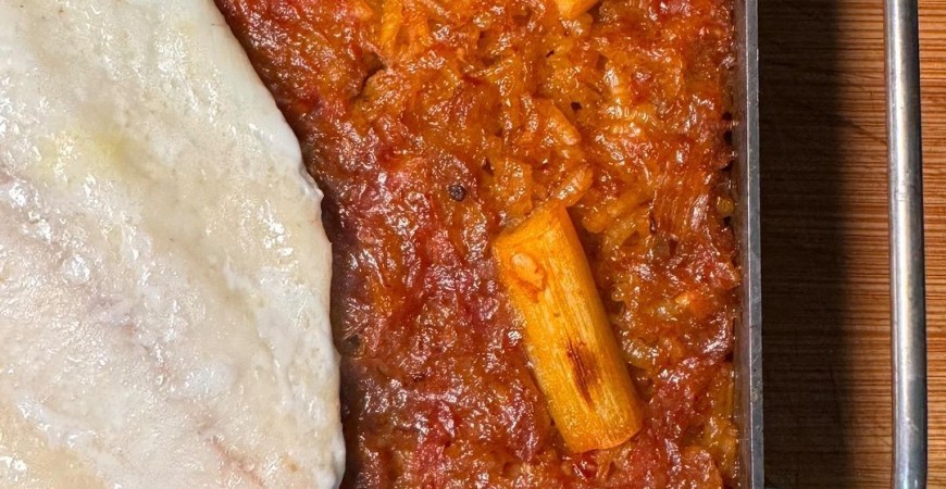 Receta de @vadearroces: Arroz a la llauna de rodaballo y ajos tiernos
