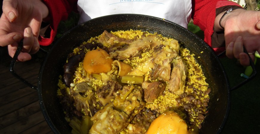 Receta fácil Arroz en fesols y naps